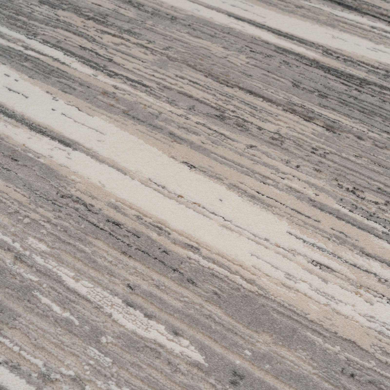 Grey Brush Strokes Area Rug - Nami