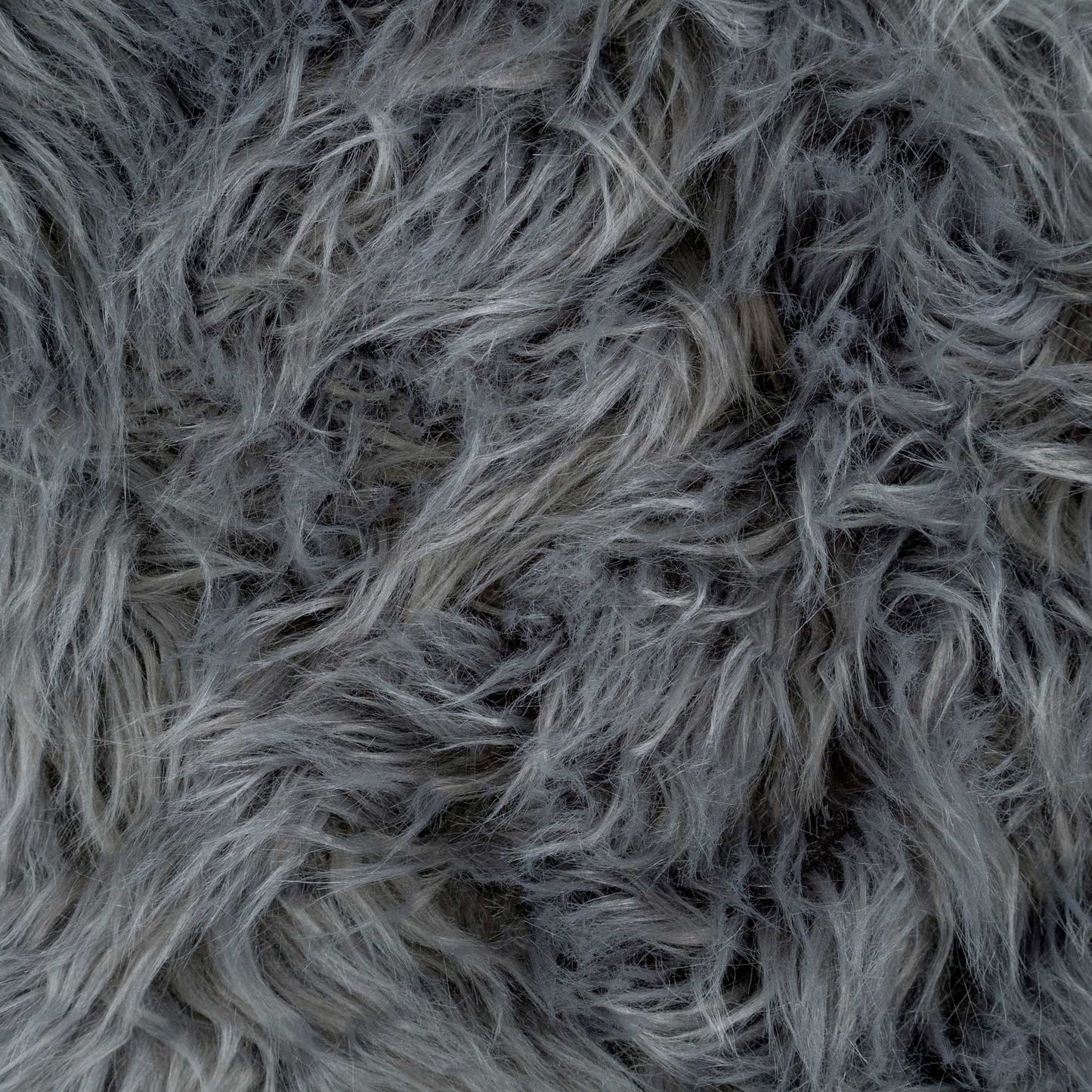 Dark Grey Faux Fur Sheepskin Rug