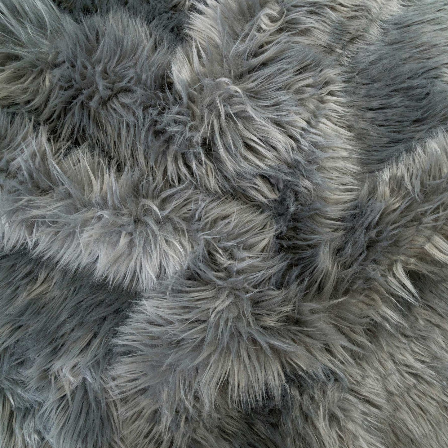 Dark Grey Nursery Faux Fur Sheepskin Hide Rug