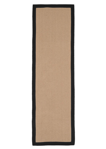 Black Border Jute Rug - Juliette Black