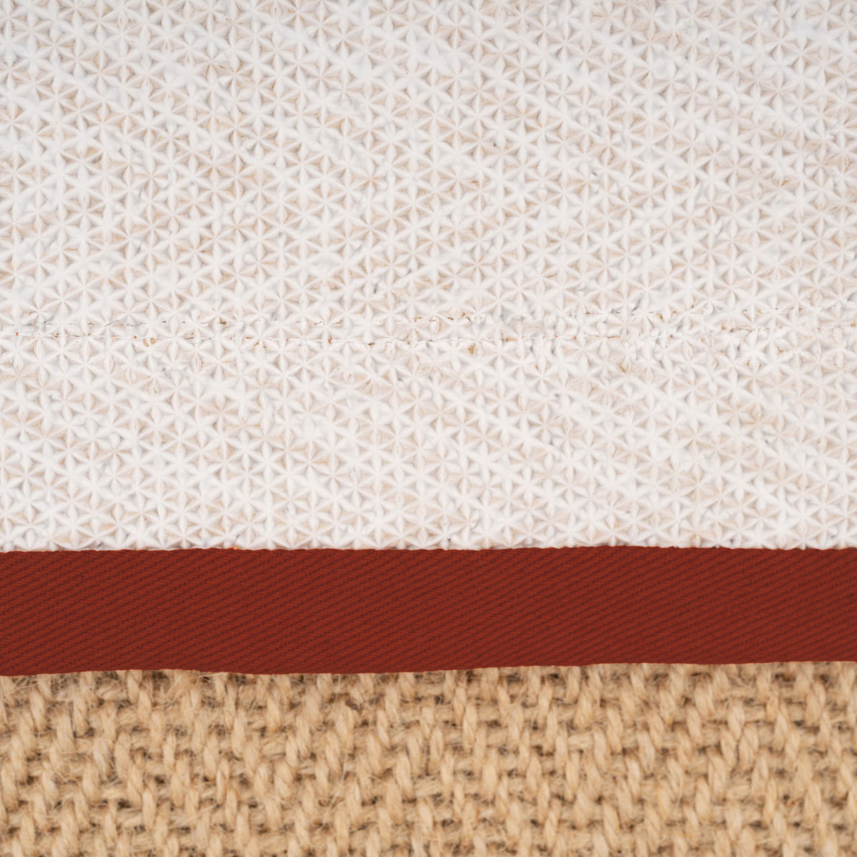 Terracotta Border Jute Rug - Juliette Rust