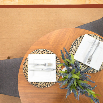 Terracotta Border Jute Rug - Juliette Rust