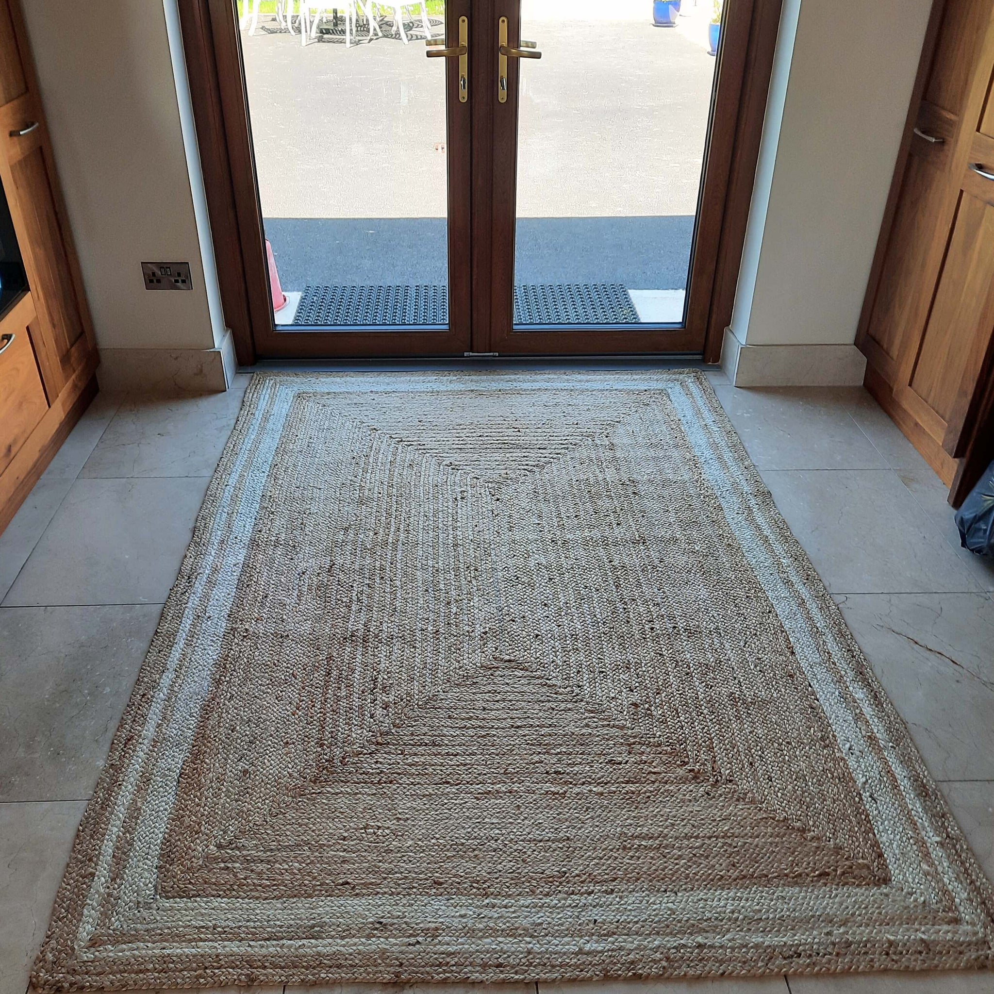 Natural Bordered Jute Rug - Laurel | Living Room Rugs | Kukoon Rugs Online