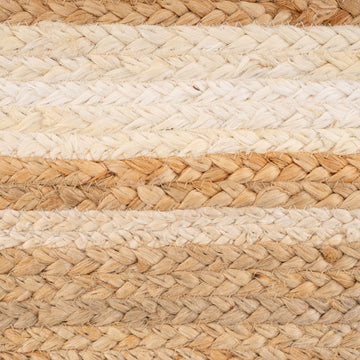 Natural Bordered Jute Runner Rug - Laurel