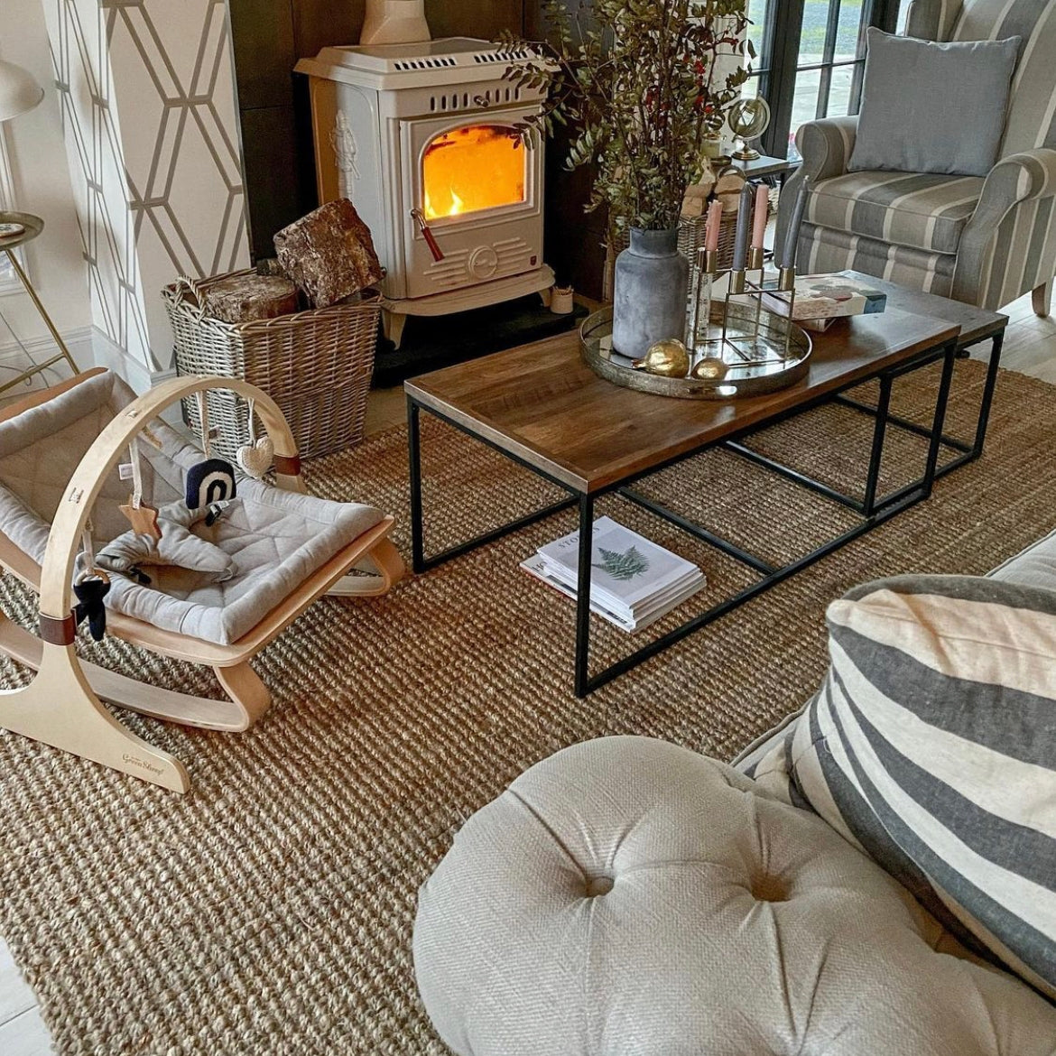 Rustic Jute Sisal Brown Natural Area Rugs