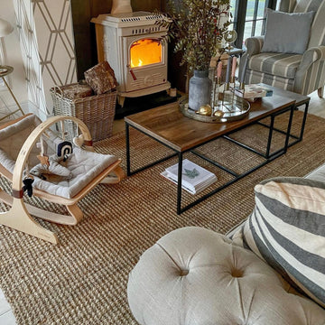 Rustic Jute Sisal Brown Natural Area Rugs