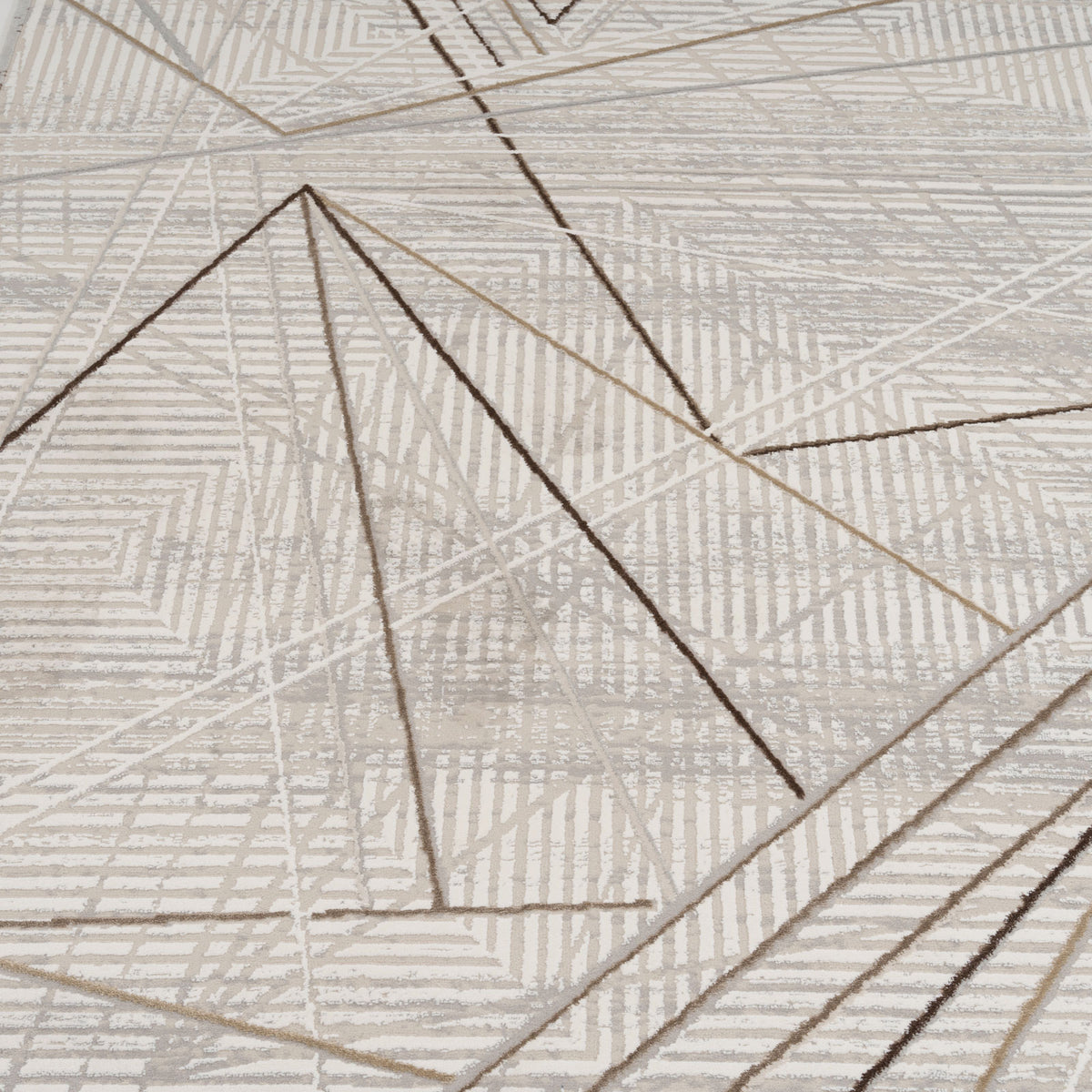 Abstract Linear Beige Rug - Jalo
