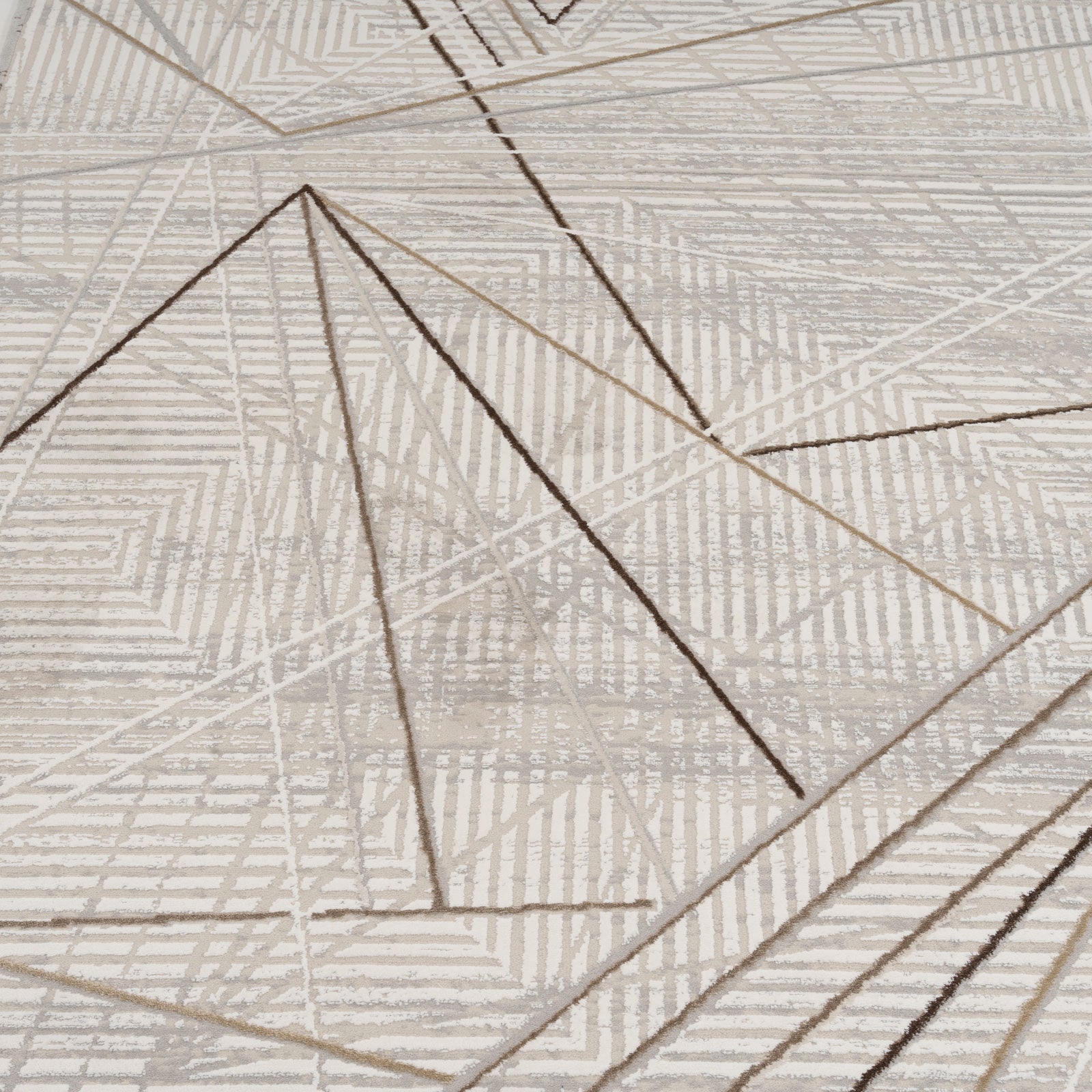 Abstract Linear Beige Rug - Jalo