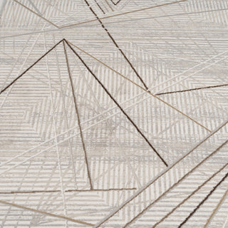 Abstract Linear Beige Rug - Jalo