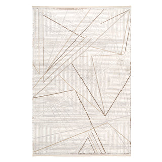 Abstract Linear Beige Rug - Jalo
