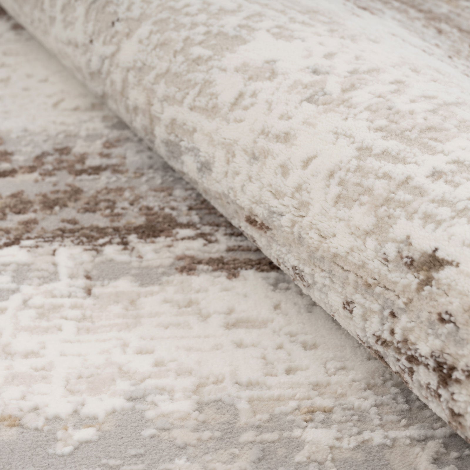 Soft Beige Modern Distressed Rug - Zoya