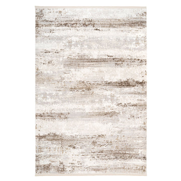 Soft Beige Modern Distressed Rug - Zoya