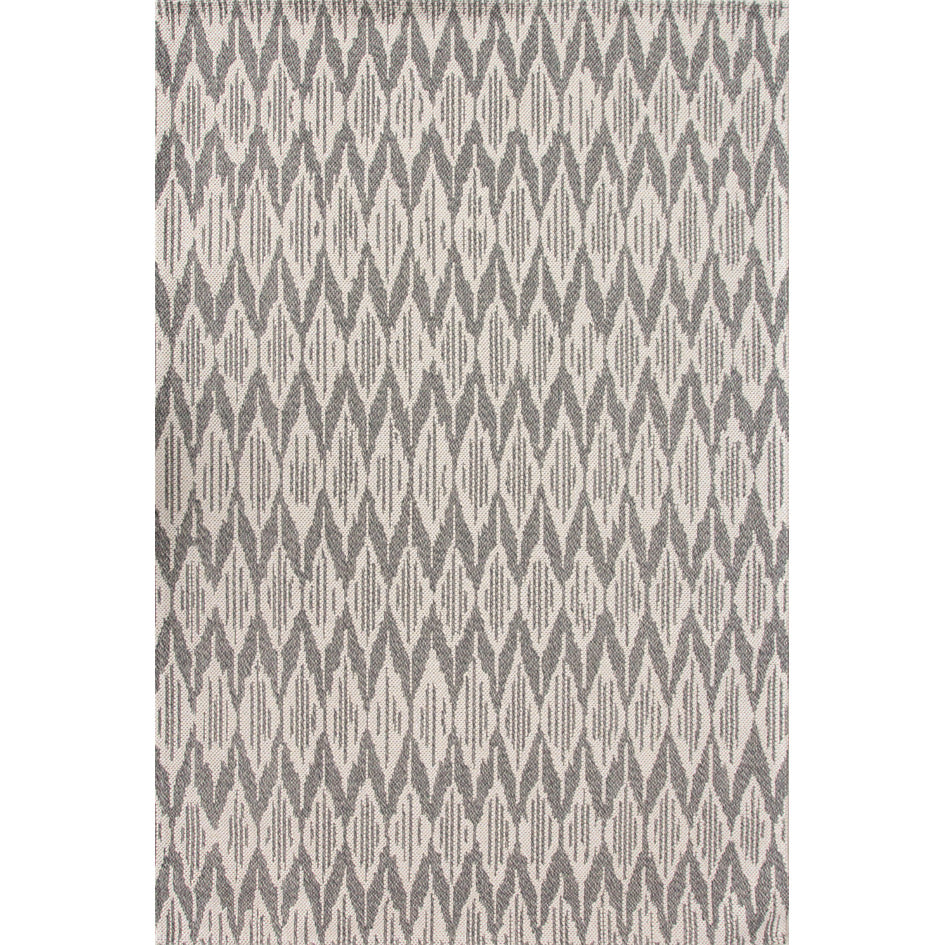 Grey Stripe Woven Sustainable Recycled Cotton Rug