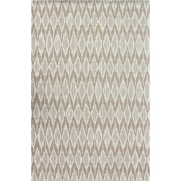 Natural Stripe Woven Sustainable Recycled Cotton Rug