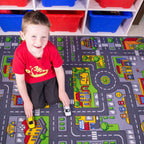 Play Town Village Roads Kids Rug