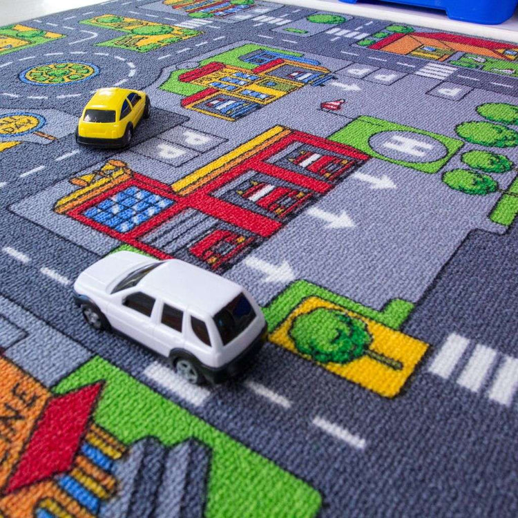 Play Town Village Roads Kids Rug