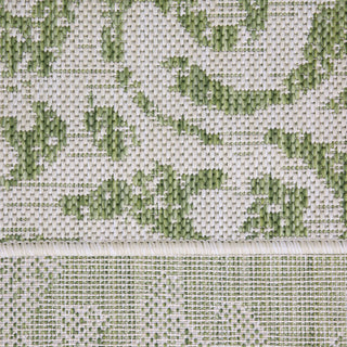 Green Floral Outdoor Rug - Lanark