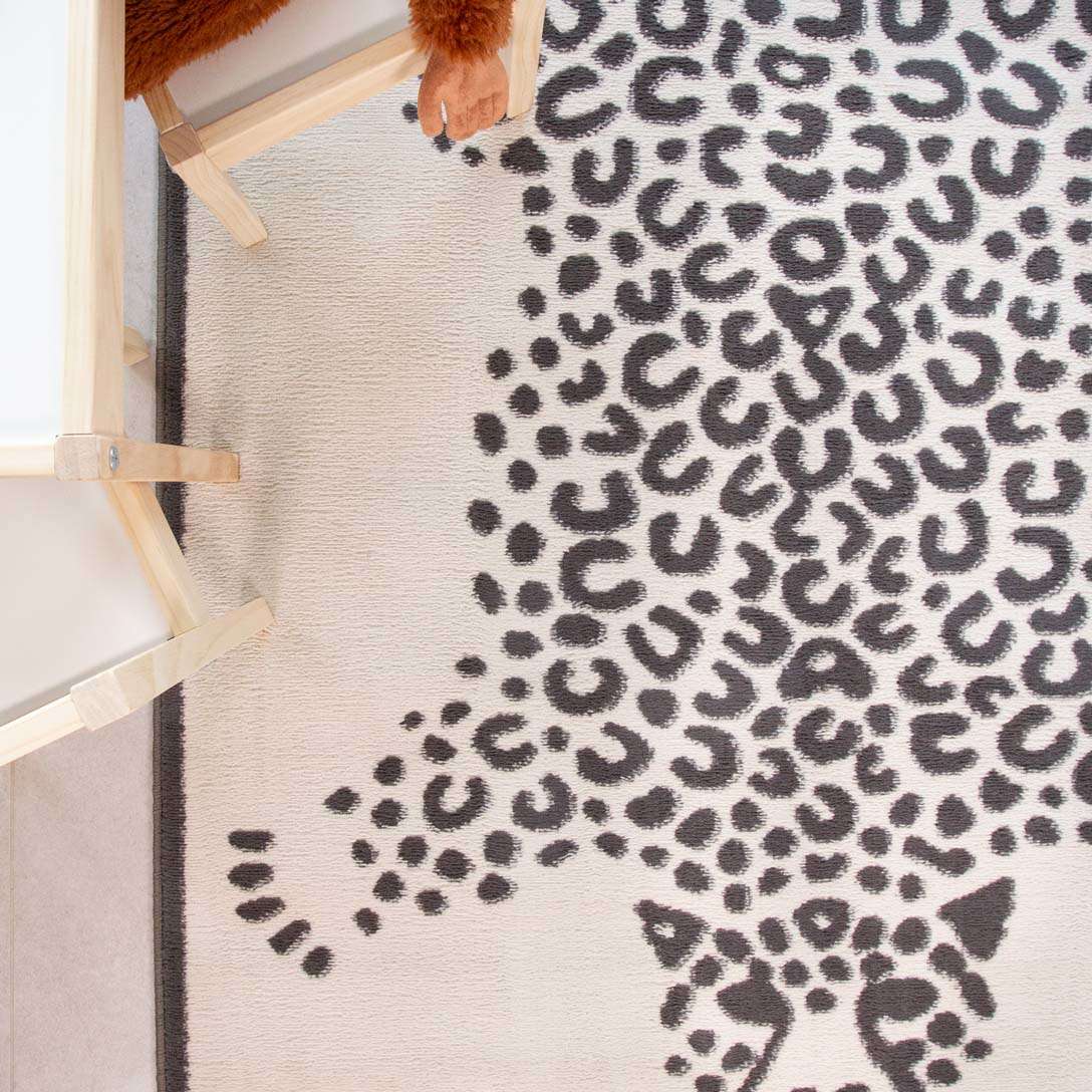 Leopard Print Soft Kids Bedroom Rugs