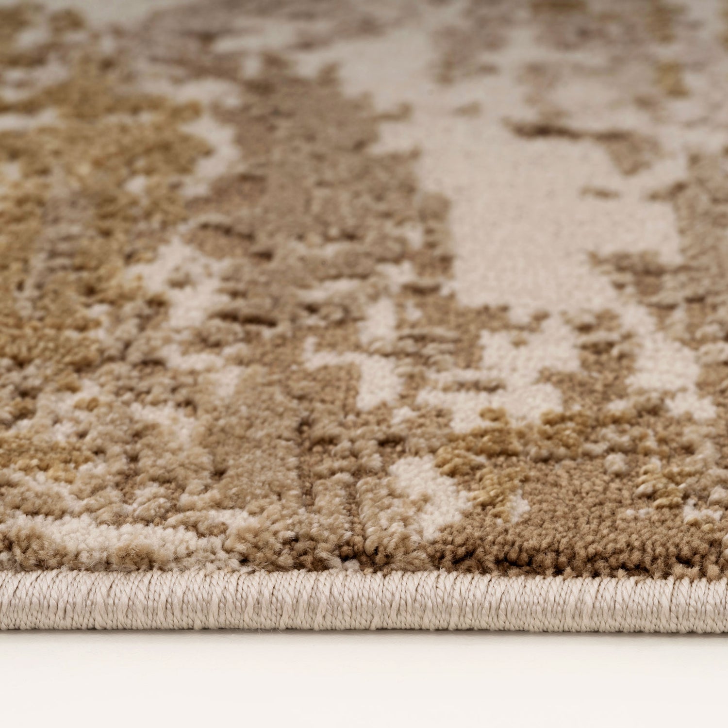 Distressed Brushstroke Beige Rug - Farah | Living Room Rugs | Kukoon ...