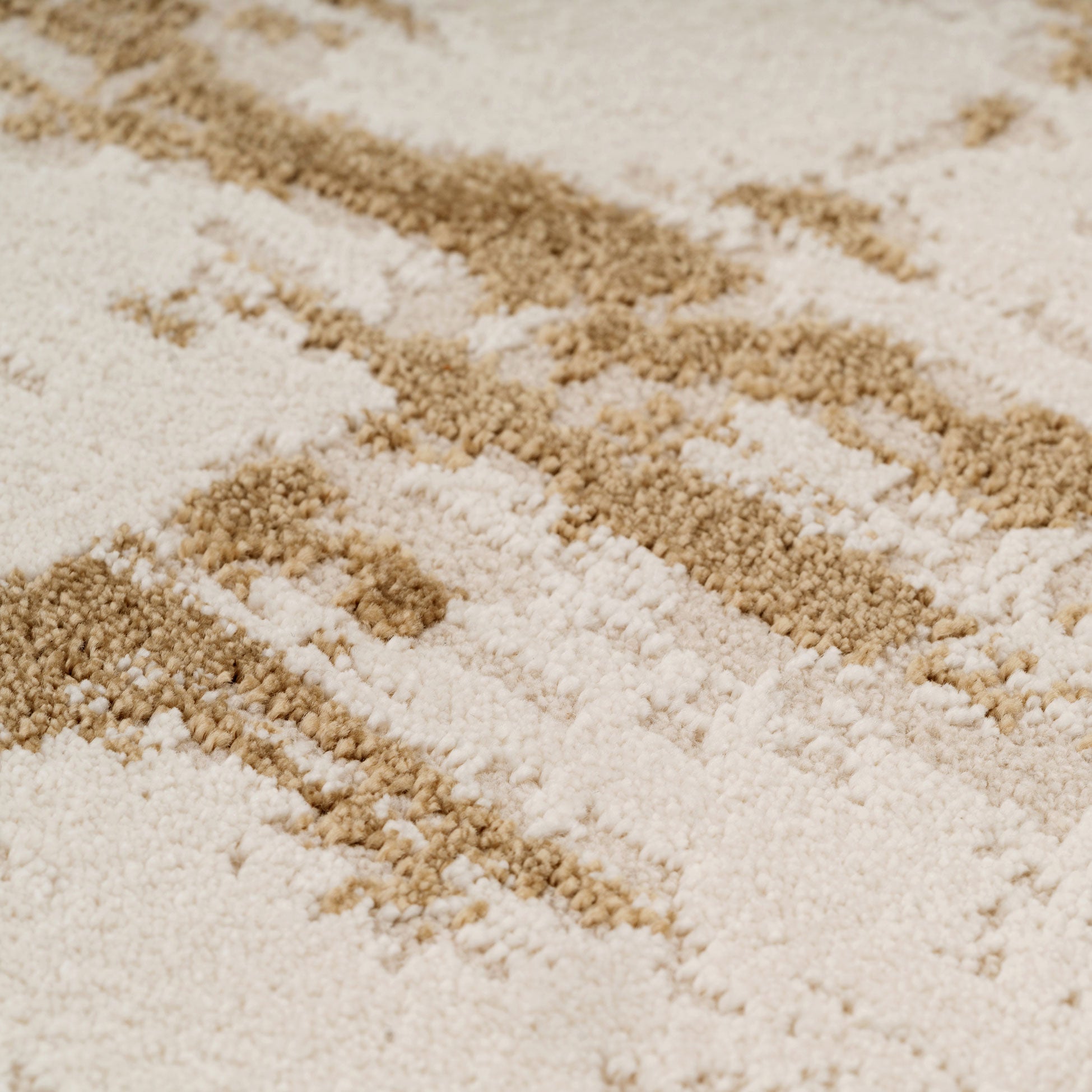 Distressed Brushstroke Beige Rug