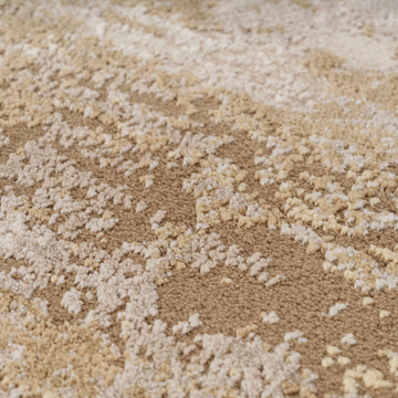 Distressed Beige Runner Rug