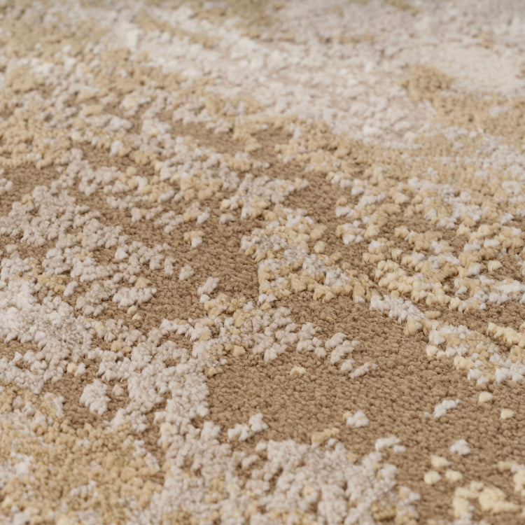 Distressed Beige Runner Rug