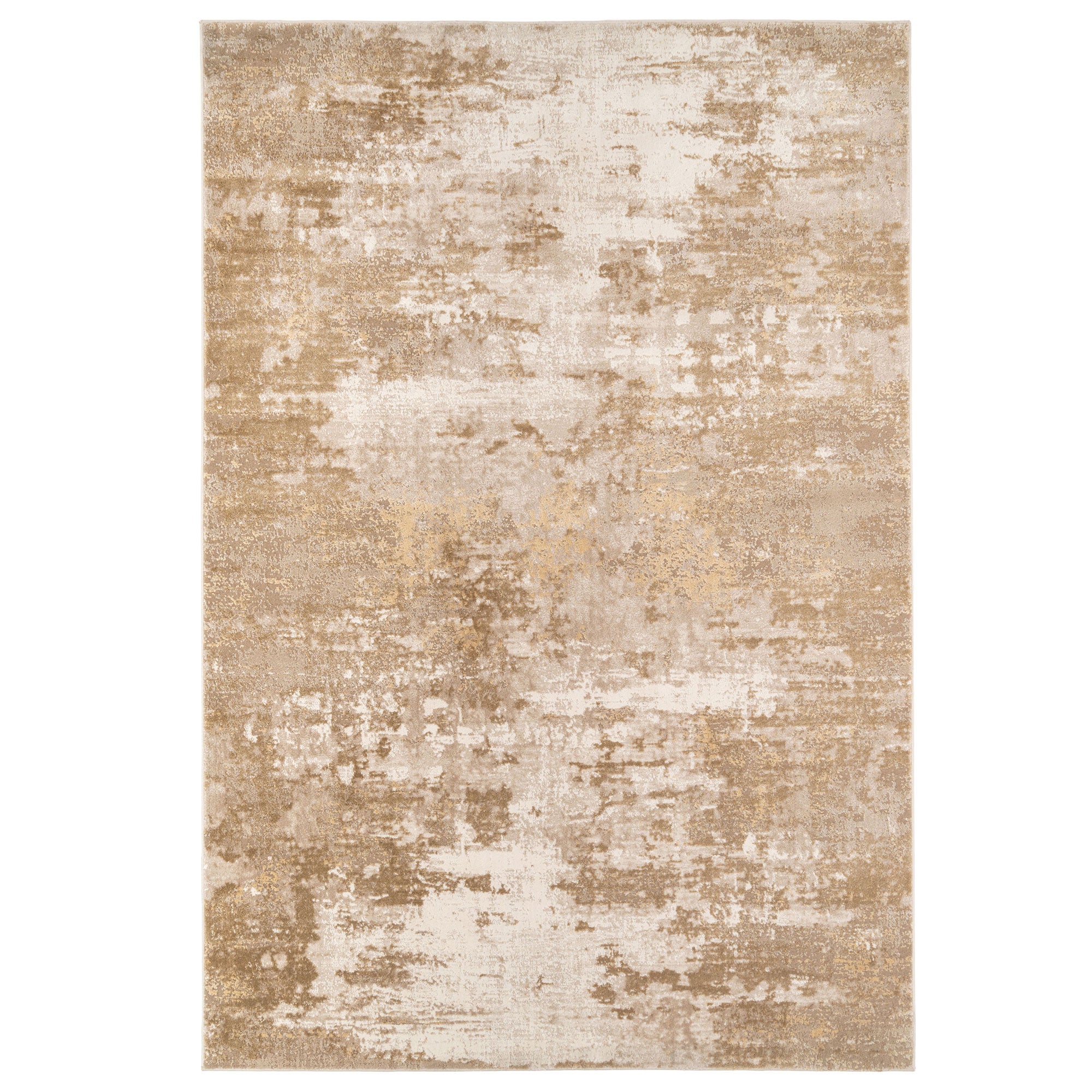 Distressed Beige Living Room Area Rug