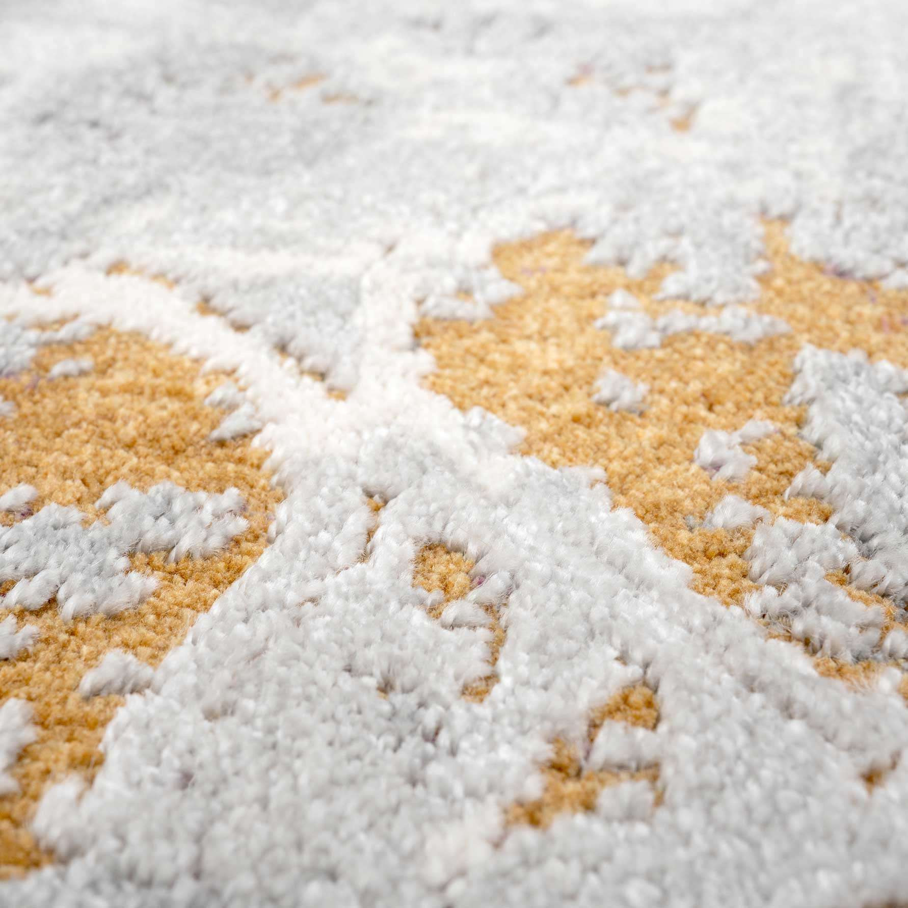 Ornate Soft Grey Distressed Medallion Hall Runner Rug