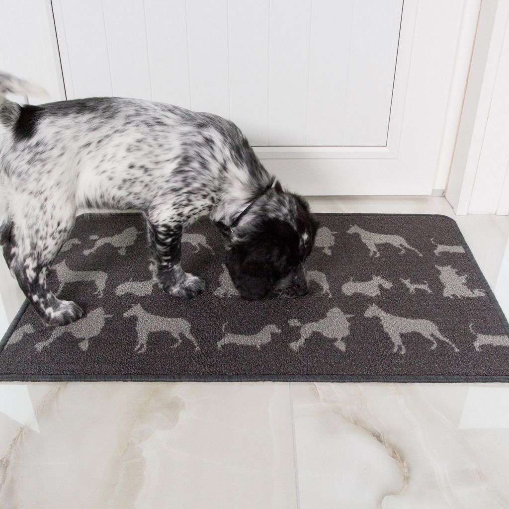 Dog Print Washable Rug