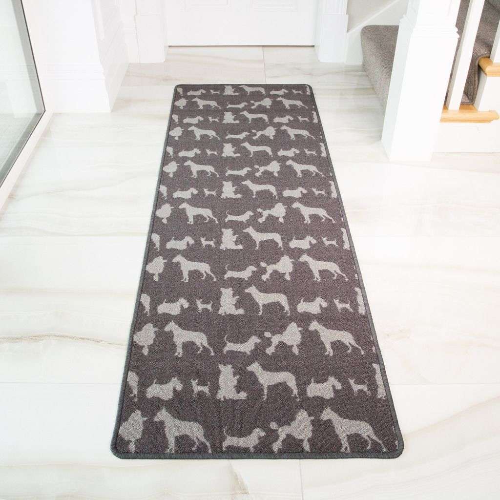 Dog Print Washable Rug