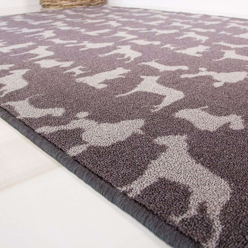 Dog Print Washable Runner Rug