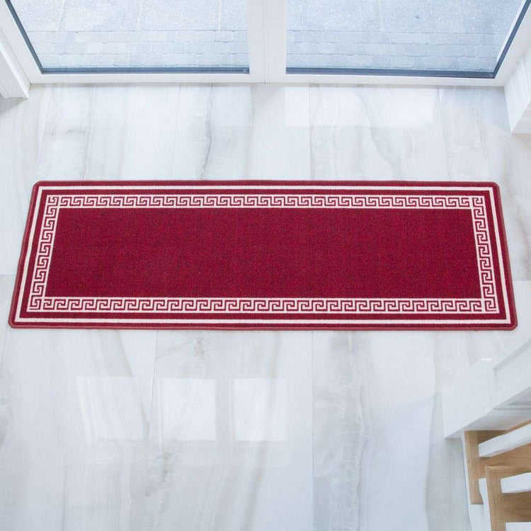 Red Hardwearing Kitchen Mat