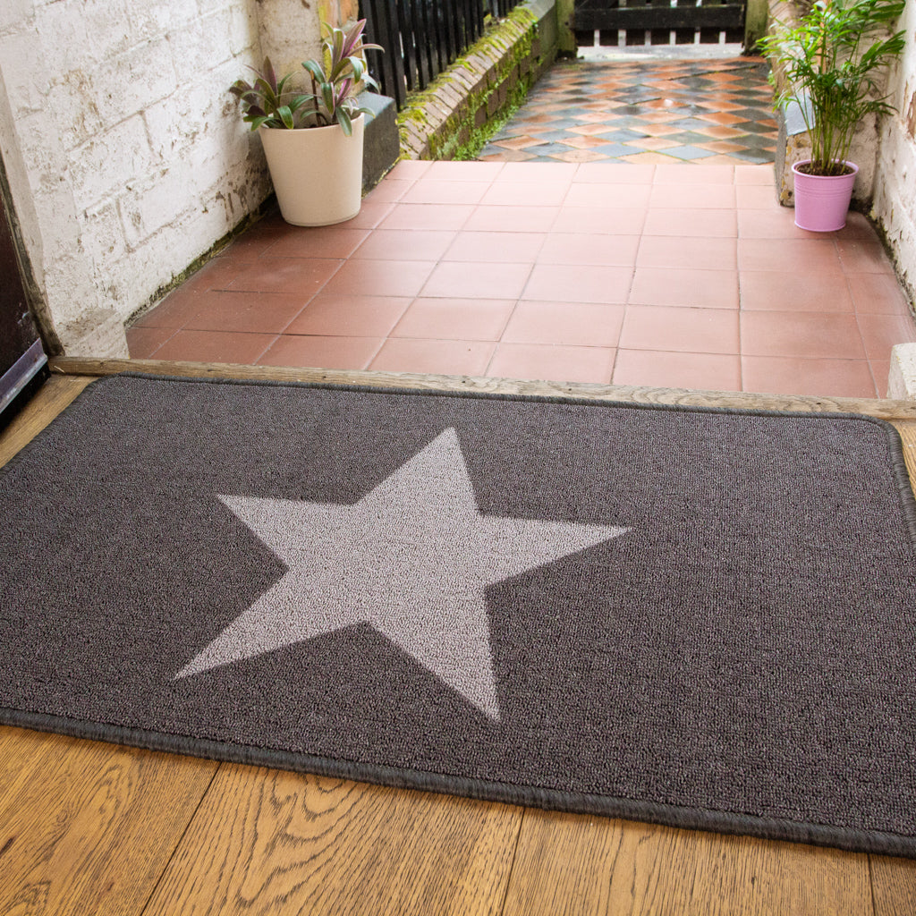 Star Printed Washable Doormat