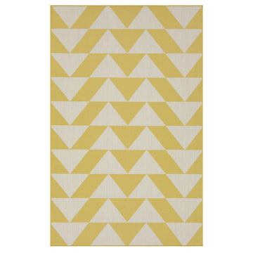 Yellow Geometric Outdoor Rug - Marlo