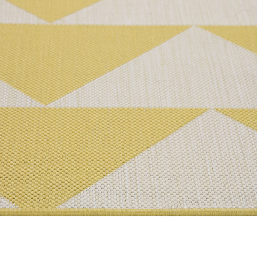 Yellow Geometric Outdoor Rug - Marlo