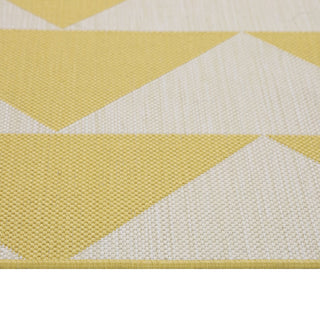Yellow Geometric Outdoor Rug - Marlo
