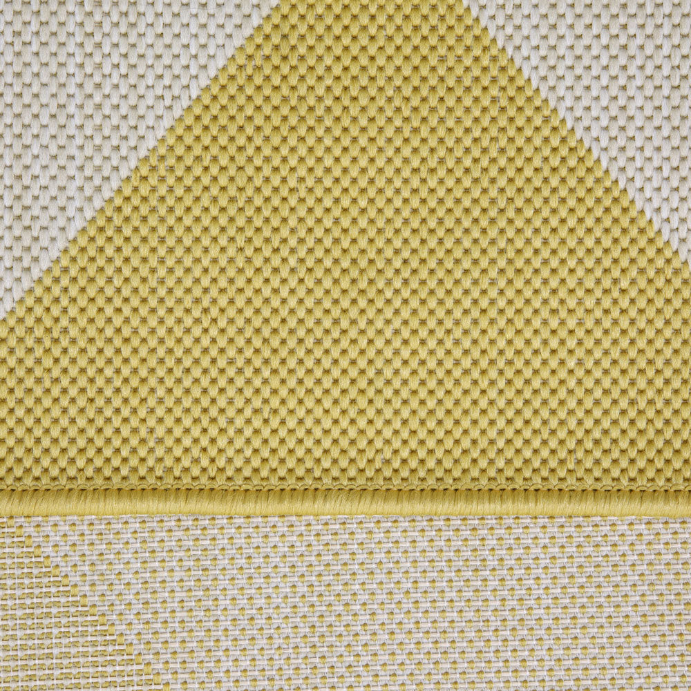Yellow Geometric Outdoor Rug - Marlo