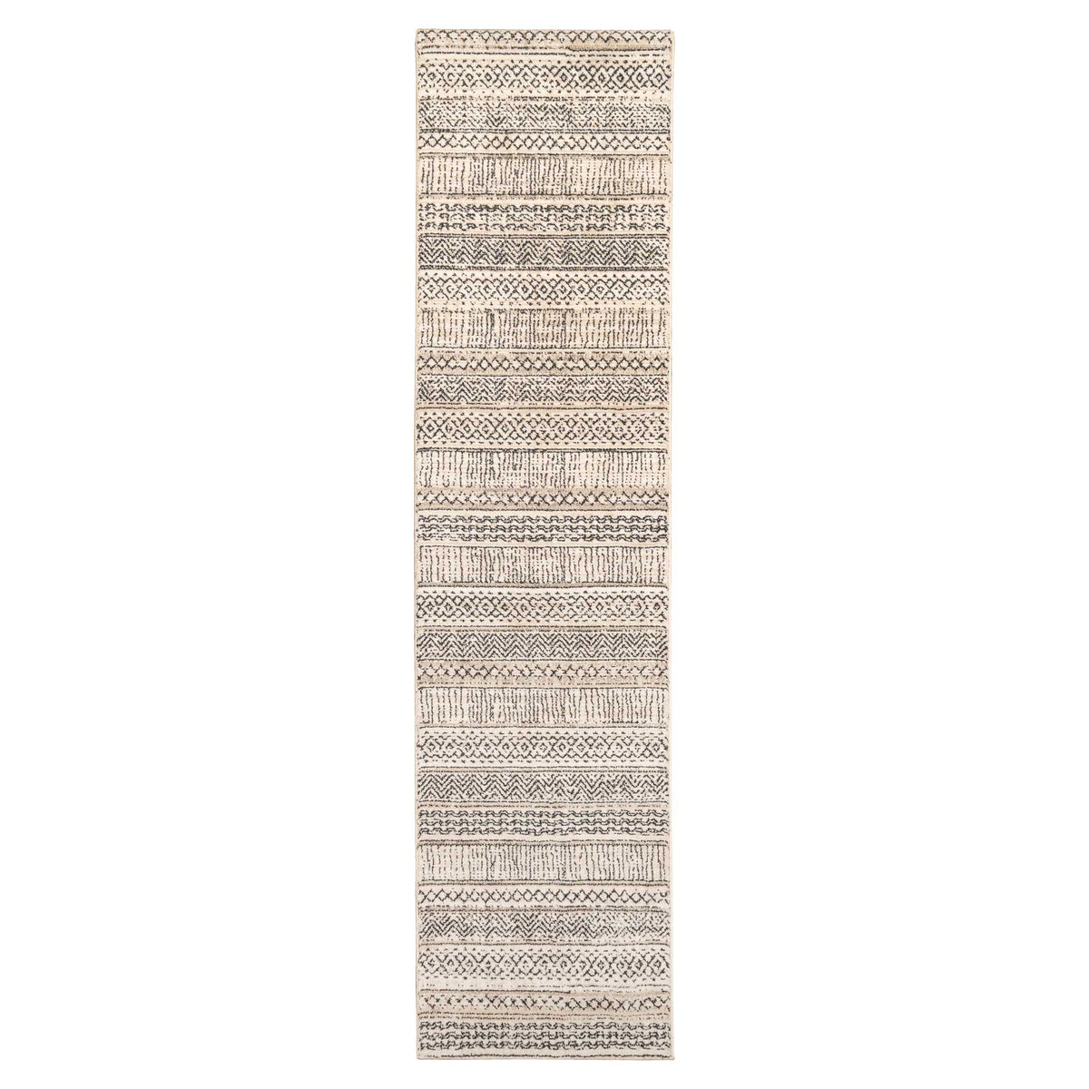 Soft Underfoot Grey Tribal Moroccan Berber Runner Rug