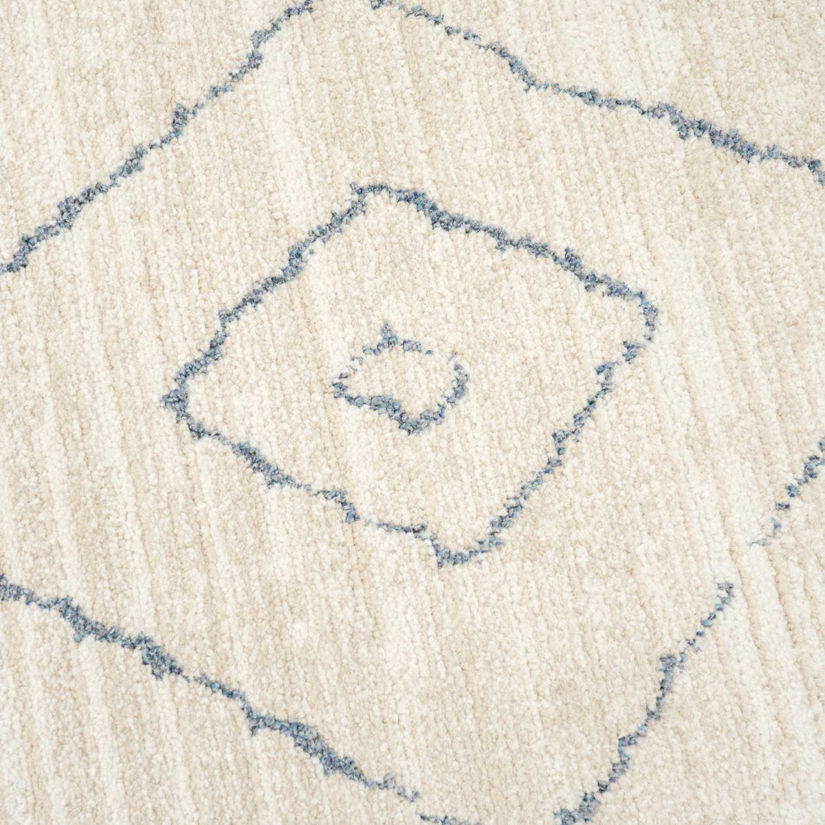 Soft Chevron Beige Moroccan Berber Runner Rug - Carlos