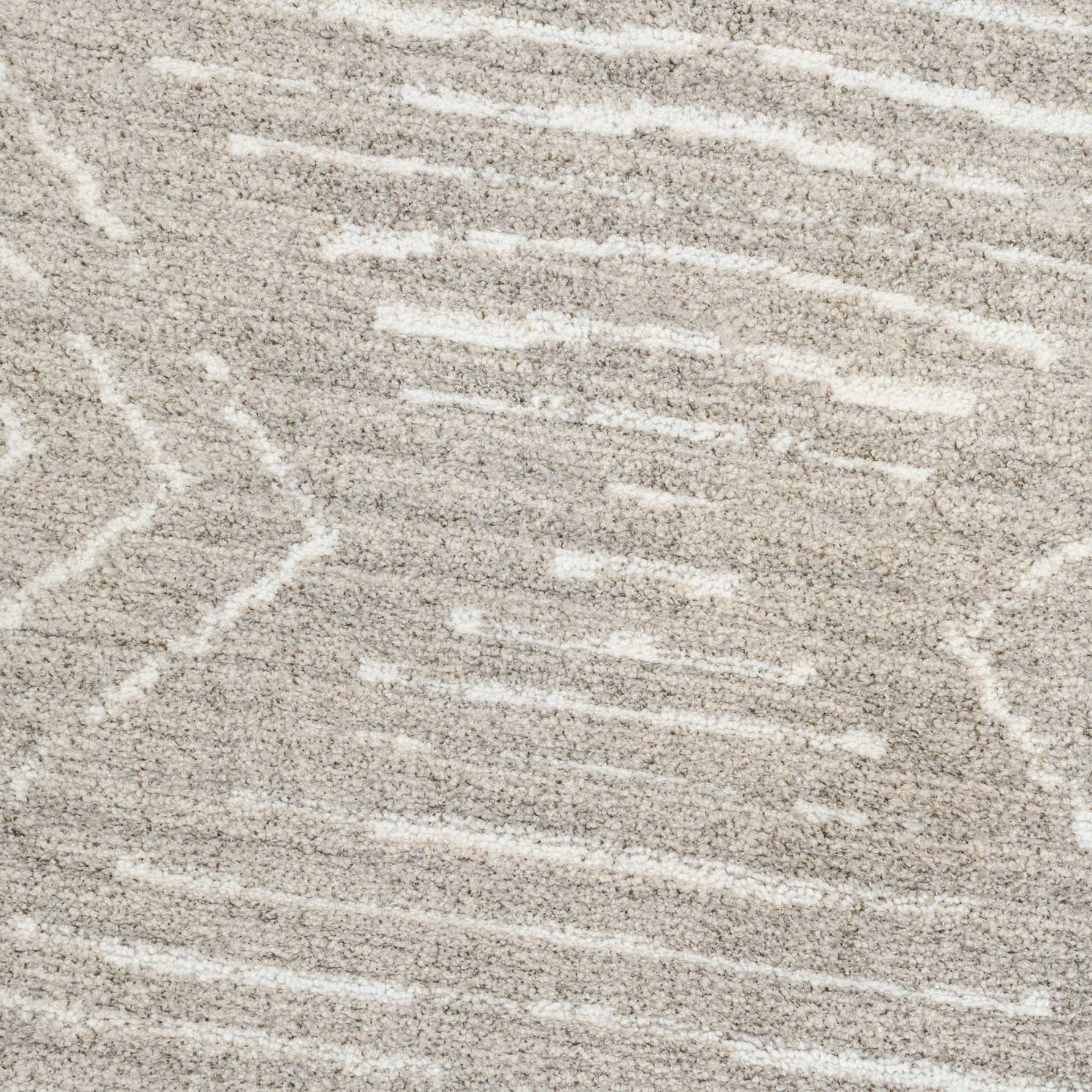Soft Diamond Beige Moroccan Berber Runner Rug