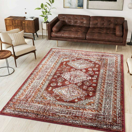 Red Traditional Kilim Living Room Rugs