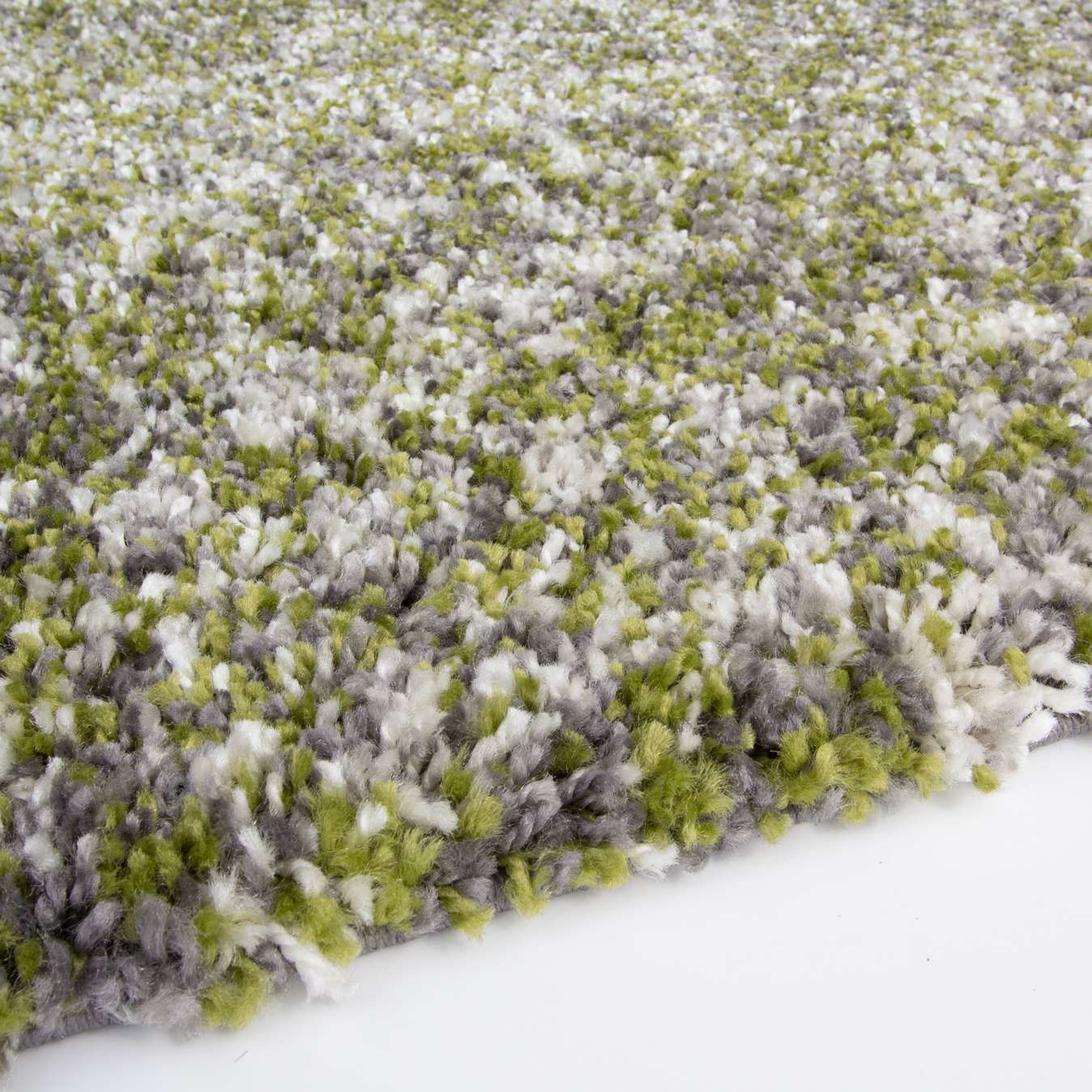Mottled Dark Green Shaggy Rug for Living Room - Murano | Living Room ...