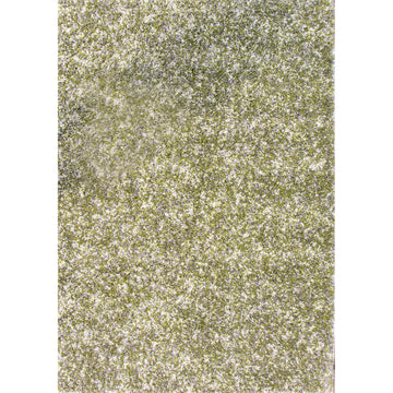 Mottled Dark Green Shaggy Rug for Living Room