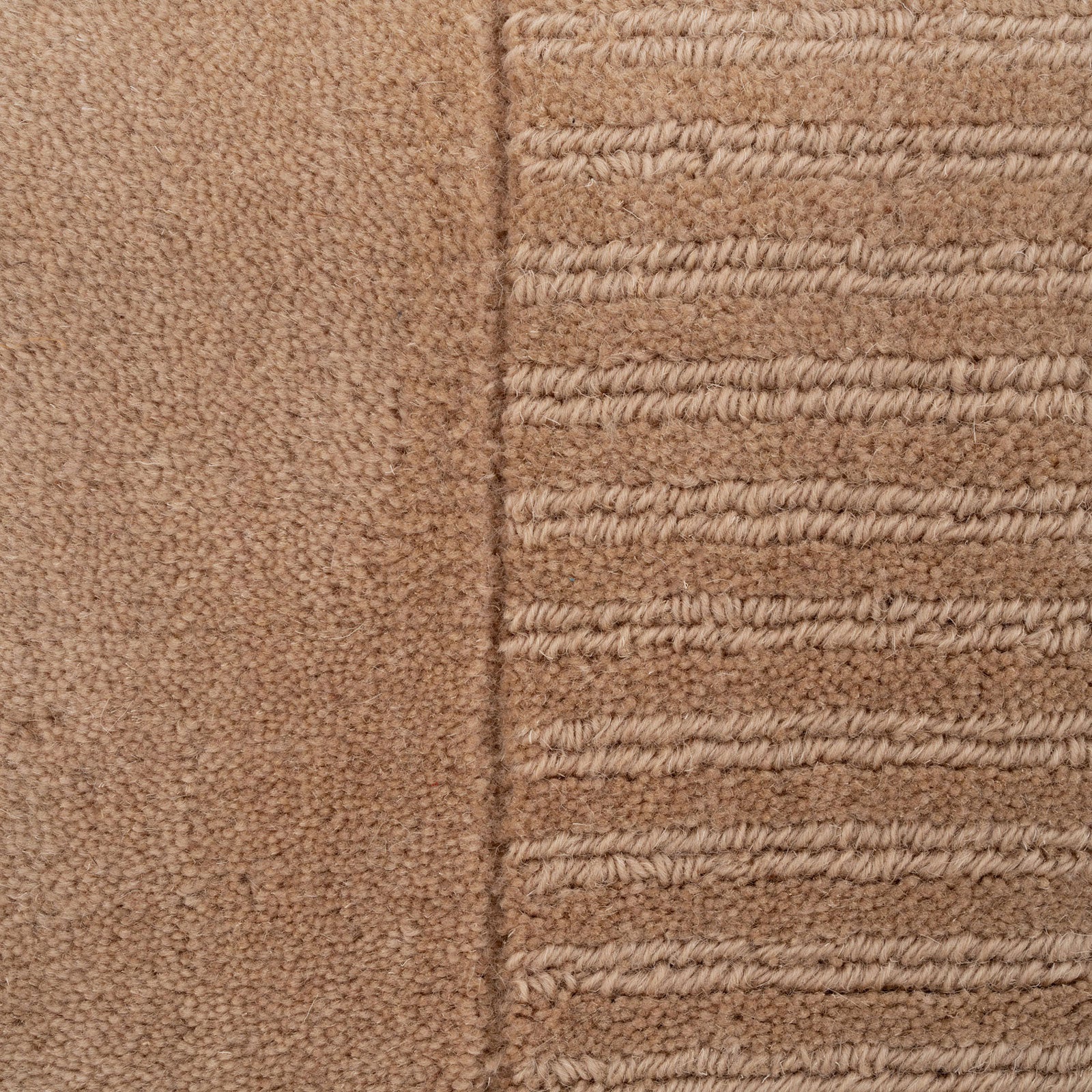 Beige Bordered Wool Rug - Olann Beige