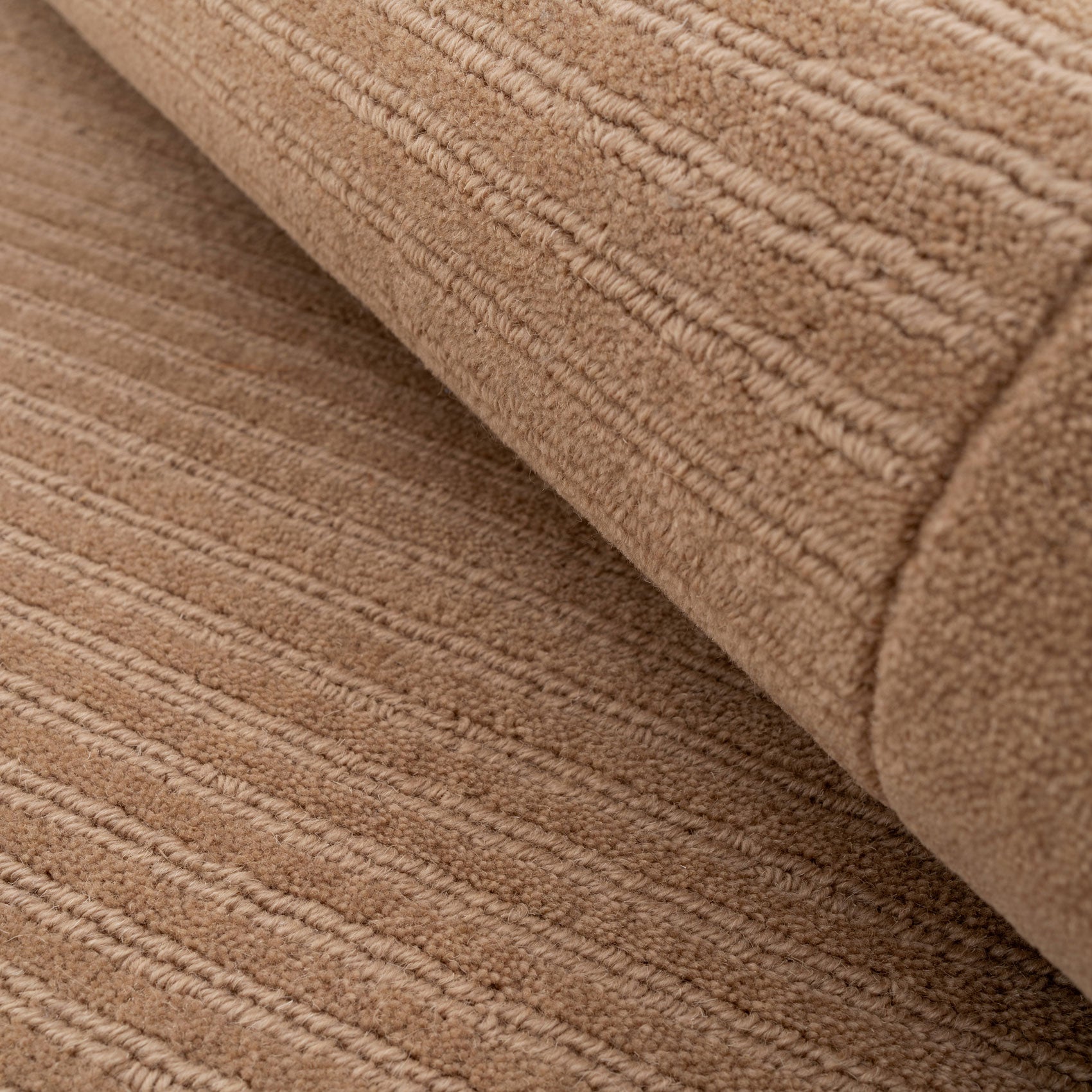 Beige Bordered Wool Rug - Olann Beige