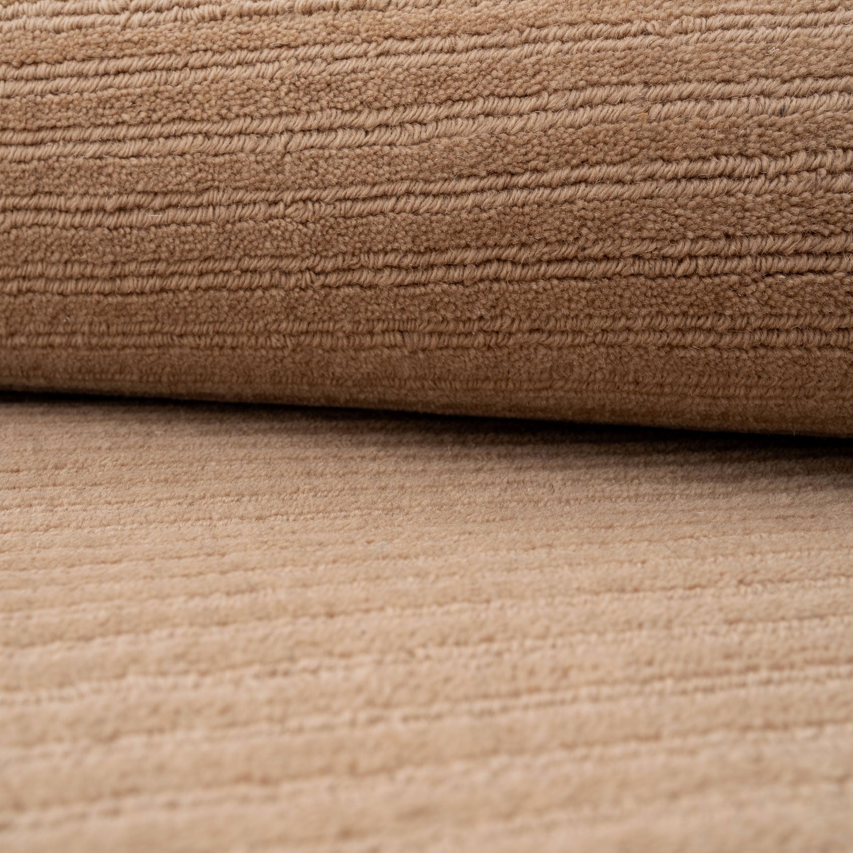 Beige Bordered Wool Rug - Olann Beige