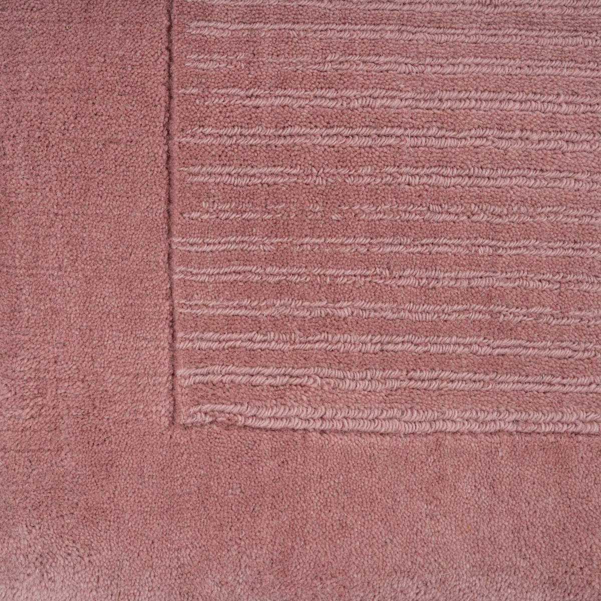 Blush Bordered Wool Rug - Olann Blush