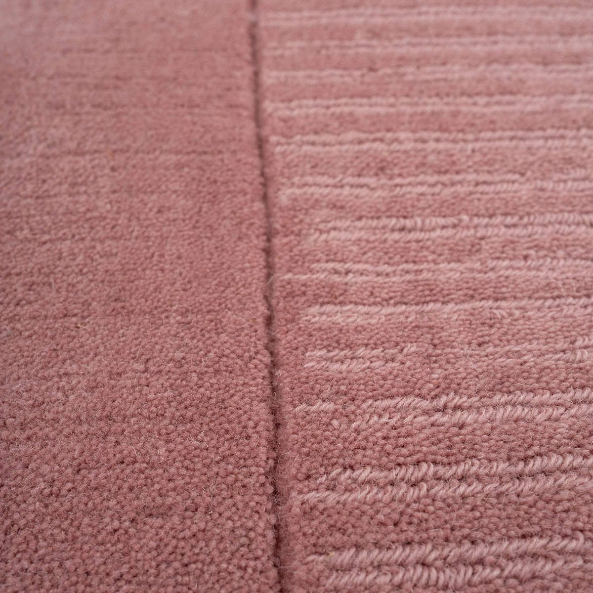 Blush Bordered Wool Rug - Olann Blush