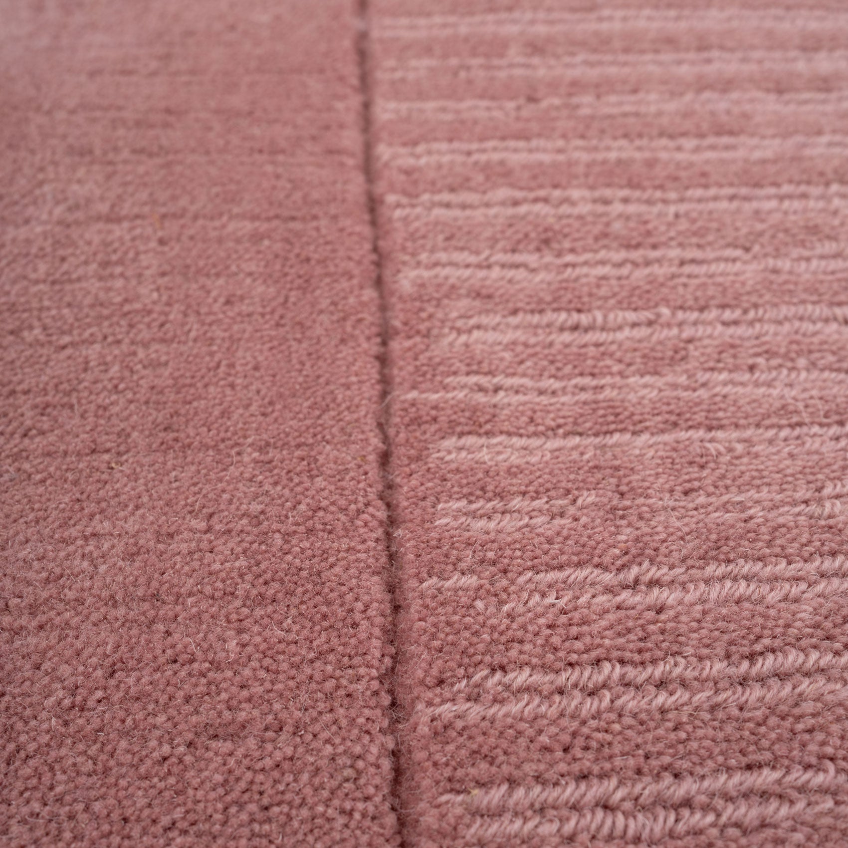Blush Bordered Wool Rug - Olann Blush
