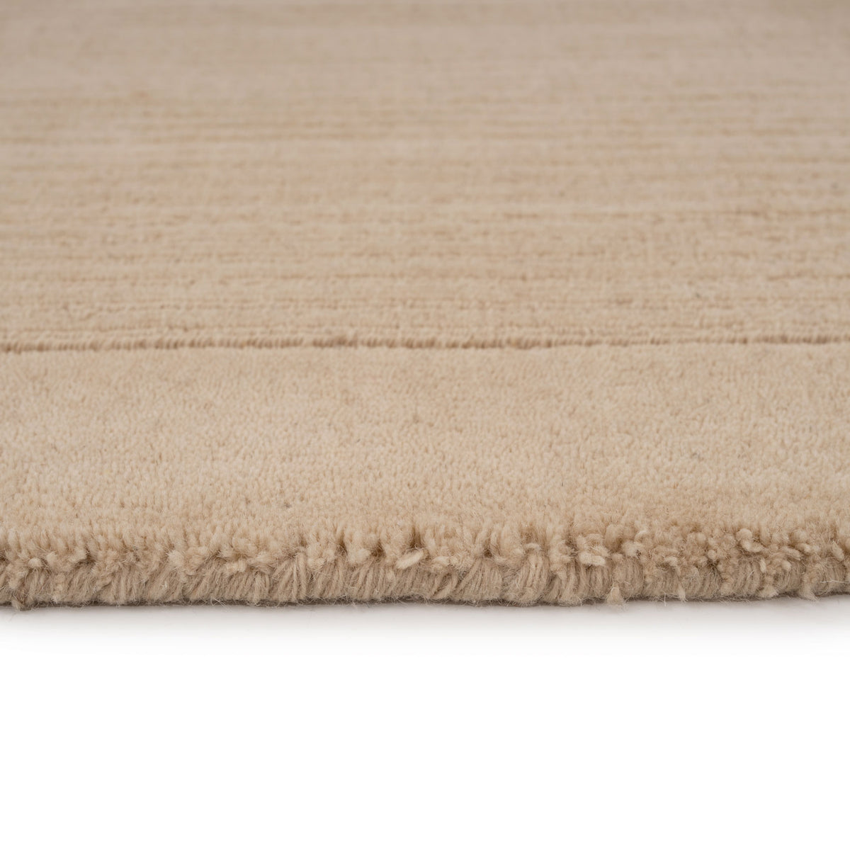 Neutral Bordered Wool Rug - Olann Neutral